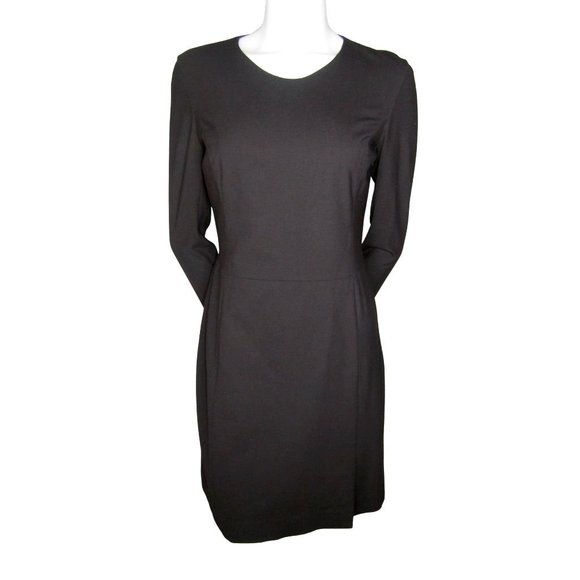 Georgio Armani Black Virgin Wool Dress Size 4 - Picture 1 of 2